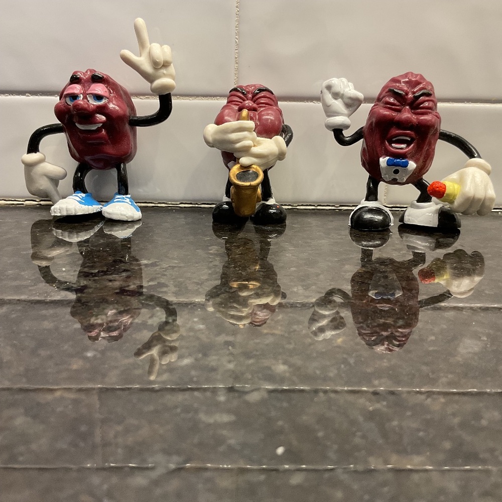 California Raisins Figures 1987 Lot of 3 - Saxophone and Singers